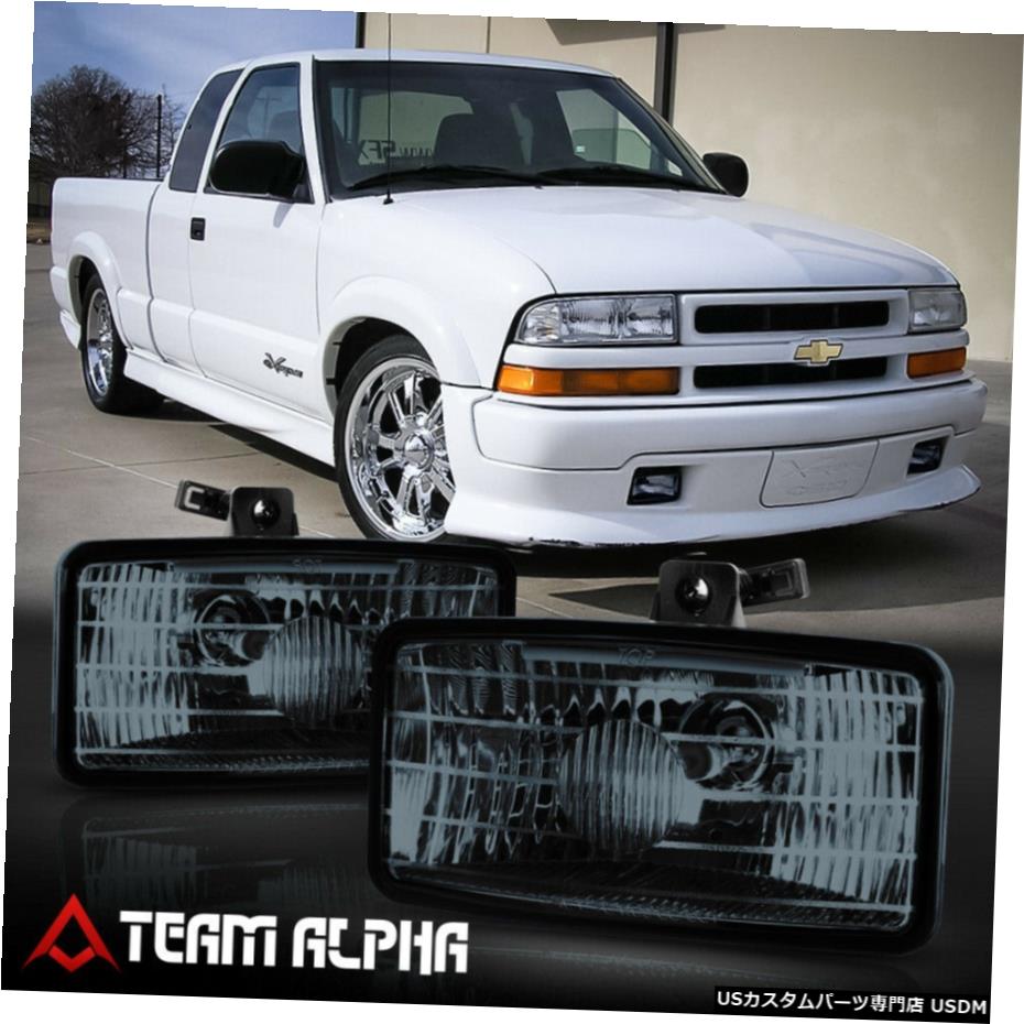 フィット2000-2003シボレーS10エクストリーム[スモーク]バンパーフォグライトランプワット/スイッチ+ハーネス Fits 2000-2003 Chevy S10 Xtreme [Smoke] Bumper Fog Light Lamp w/Switch+Harness 【並行輸入品】