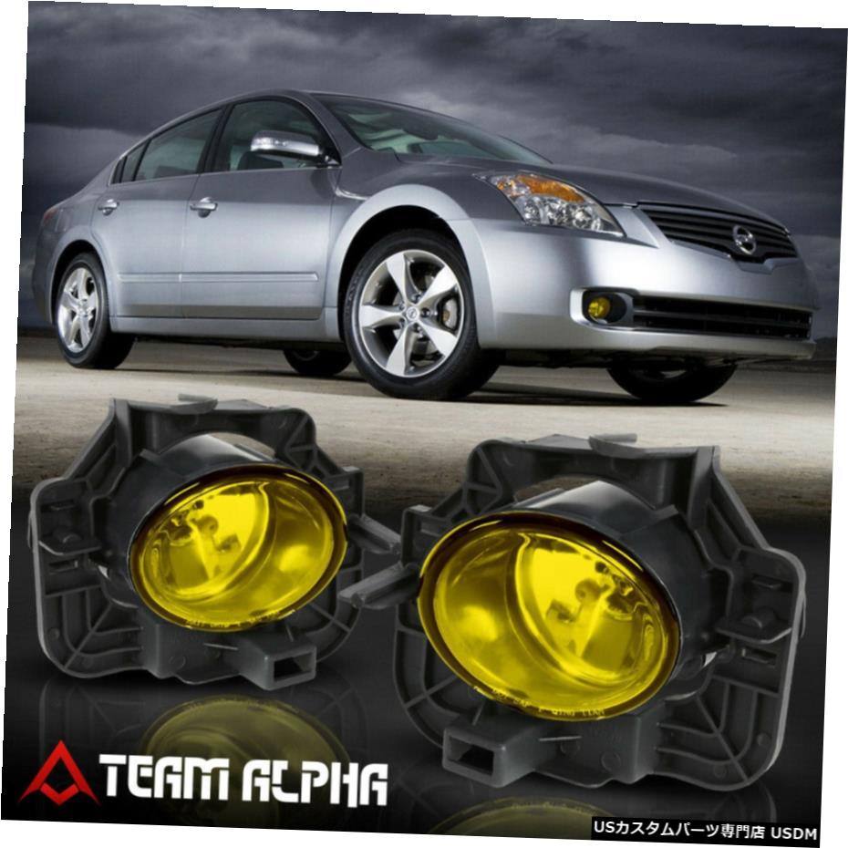 フィット2007-2009日産アルティマペアOE W /電球[イエロー]バンパーフォグライトランプ駆動 Fits 2007-2009 Nissan Altima Pair OE[Yellow]Bumper Fog Light Driving Lamp w/Bulb 【並行輸入品】
