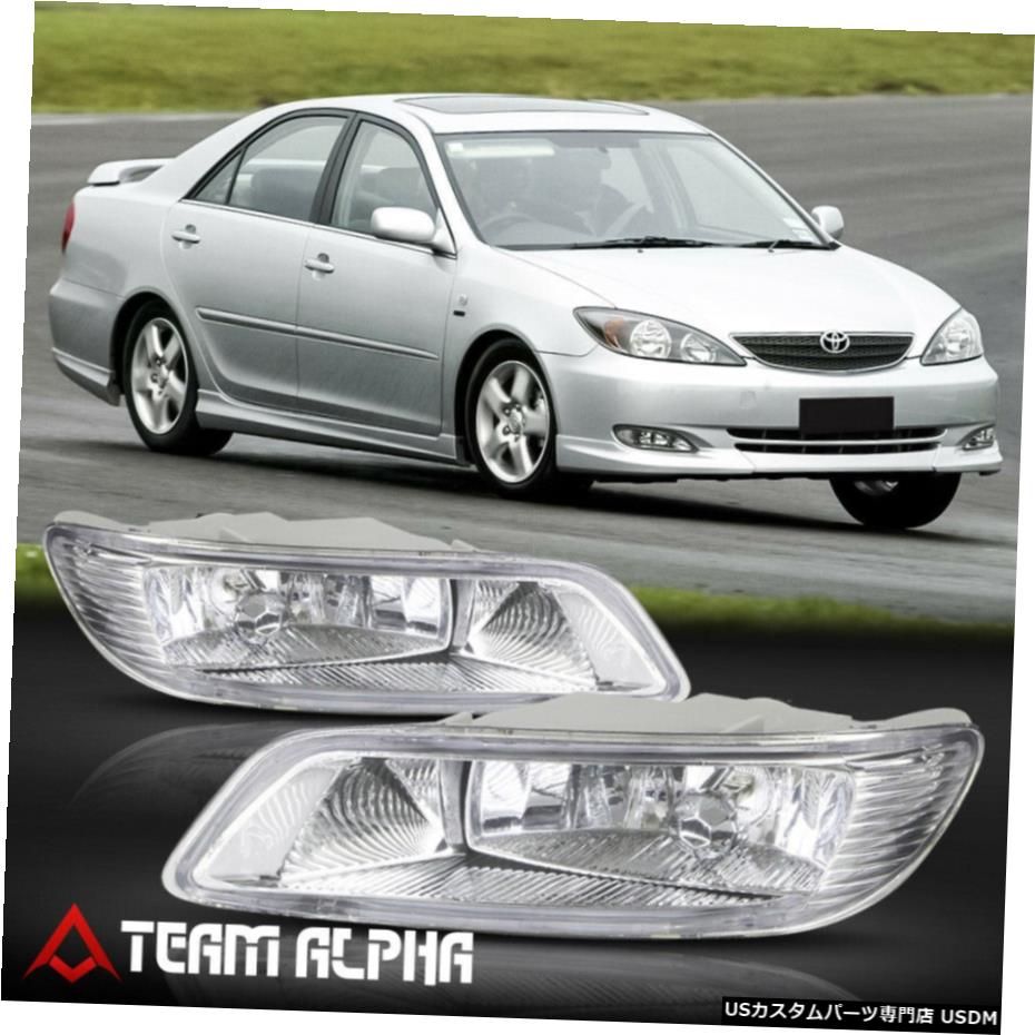 はめあい2002-2004トヨタカムリ[クリア]バンパーフォグライトランプワット/スイッチ+ワイヤーハーネス Fits 2002-2004 Toyota Camry [Clear] Bumper Fog Light Lamp w/Switch+Wire Harness 【並行輸入品】