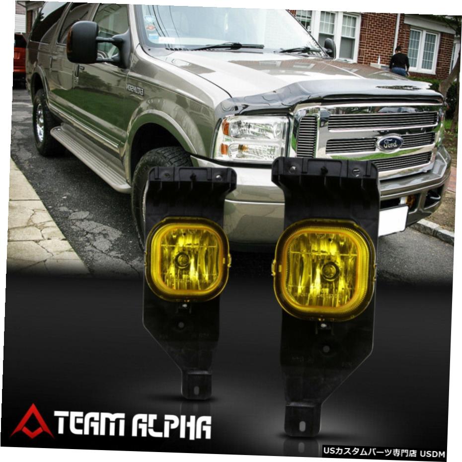 適合2005-2007エクスカーション/ F250 / F350 / F450 [イエロー]フォグライトランプワット/スイッチ+ハーネス Fits 2005-2007 Excursion/F250/F350/F450 [Yellow] Fog Light Lamp w/Switch+Harness 【並行輸入品】