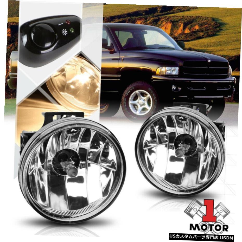 クリスタルクリアレンズフォグランプバンパーランプワット/スイッチ+ 99-01ダッジラム用ハーネス Crystal Clear Lens Fog Light Bumper Lamps w/Switch+Harness for 99-01 Dodge Ram 【並行輸入品】 34,249円