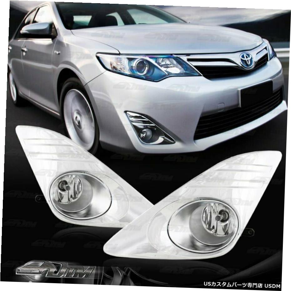 12-14トヨタカムリのためにクローム住宅クリアガラスレンズバンパーフォグライトランプ Chrome Housing Clear Glass Lens Bumper Fog Light Lamp For 12-14 Toyota CAMRY 【並行輸入品】