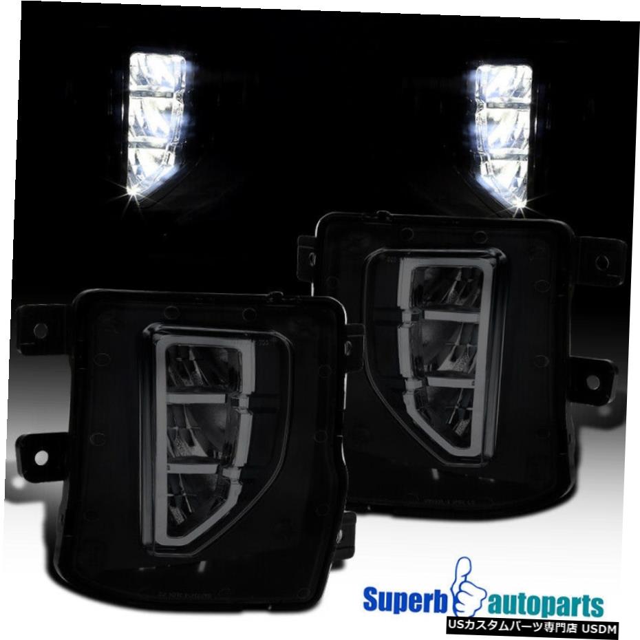 2016-2018シルバラード1500 LEDスモークバンパーフォグランプドライビングランプ+スイッチの For 2016-2018 Silverado 1500 LED Smoke Bumper Fog Lights Driving Lamps+Switch 【並行輸入品】