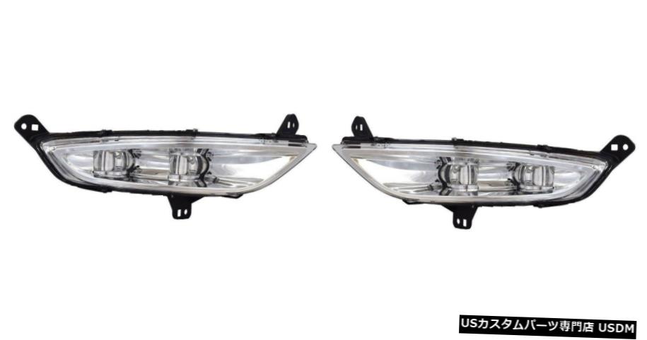 CHRYSLER 200 2015-2016左右CHROME LED FOGバンパーLAMPS PAIR SETを点灯します CHRYSLER 200 2015-2016 LEFT RIGHT CHROME LED FOG LIGHTS BUMPER LAMPS PAIR SET 【並行輸入品】
