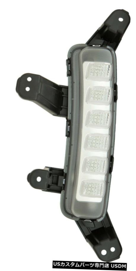 LIGHT FOG LEDランニングランプFIT HYUNDAI SANTA FE 2017年から2019年LEFTドライバのDAYTIME FIT HYUNDAI SANTA FE 2017-2019 LEFT DRIVER DAYTIME RUNNING LIGHT FOG LED LAMP 【並行輸入品】
