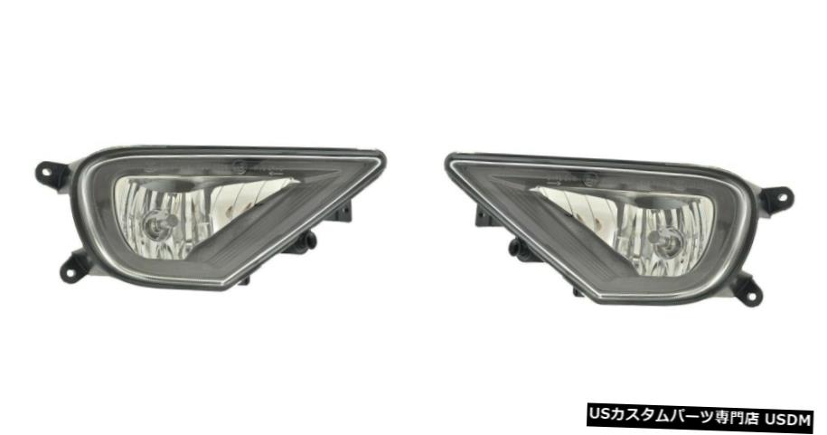 フォルクスワーゲントゥアレグ2015-2017 RIGHT LEFT FOGはDRIVING LAMPS BUMPER PAIRを点灯します VOLKSWAGEN Touareg 2015-2017 RIGHT LEFT FOG LIGHTS DRIVING LAMPS BUMPER PAIR 【並行輸入品】
