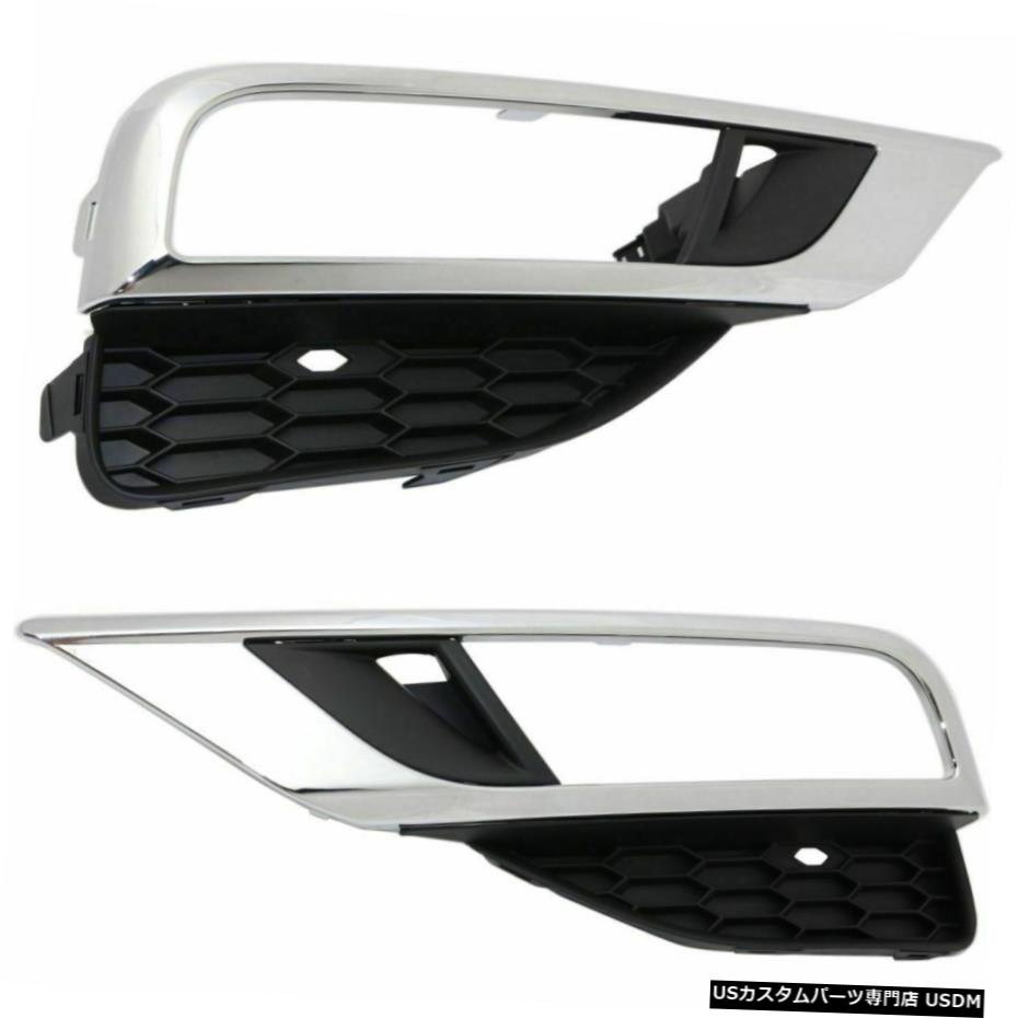 FITS HONDA CRV CRV 2015 2016 LEFT RIGHT FOG LIGHTランプ駆動BEZEL TRIM PAIR FITS HONDA CRV CR-V 2015 2016 LEFT RIGHT FOG LIGHT DRIVING LAMP BEZEL TRIM PAIR 【並行輸入品】