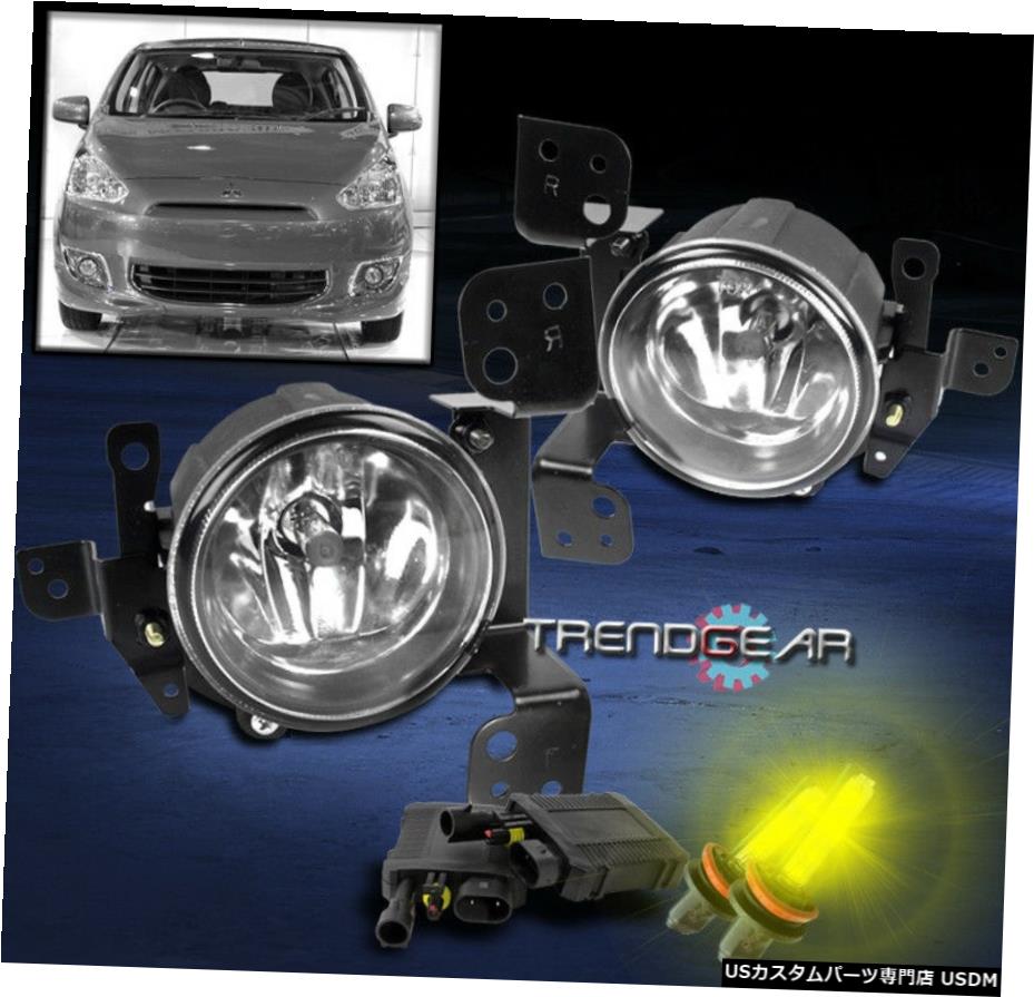 2014 2015三菱ミラージュハッチバックBUMPER CHROME FOG LIGHT + 3K HID KIT +スイッチ 2014 2015 MITSUBISHI MIRAGE HATCHBACK BUMPER CHROME FOG LIGHT +3K HID KIT+SWITCH 【並行輸入品】