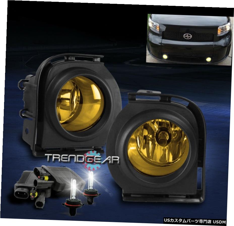 2008 2009 2010 SCION XB BUMPER YELLOW FOG LIGHT W / 8000KキセノンHID + HARNESS +スイッチ 2008 2009 2010 SCION XB BUMPER YELLOW FOG LIGHT W/8000K XENON HID+HARNESS+SWITCH 【並行輸入品】