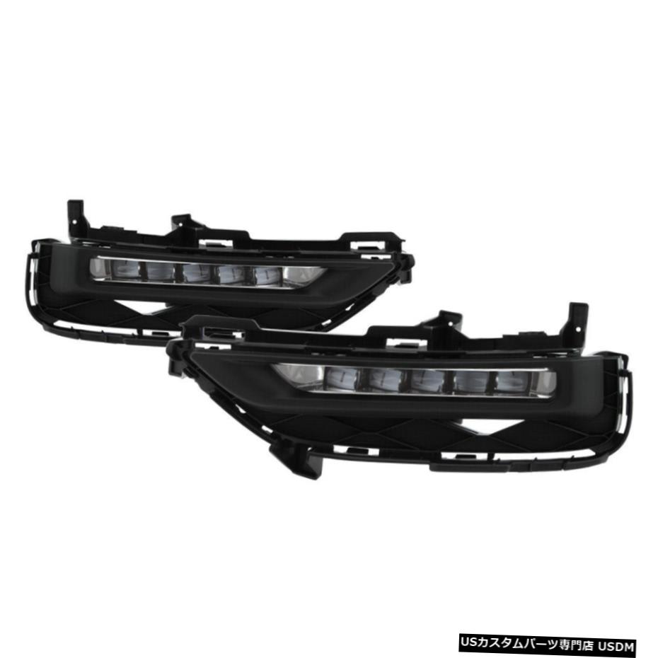 2016-2017ホンダアコード2DR LEDバンパーのフォグランプを取り付けワット/スイッチ+リレー+配線 Fit 2016-2017 Honda Accord 2Dr LED Bumper Fog Lights w/ Switch+Relay+Wiring 【並行輸入品】
