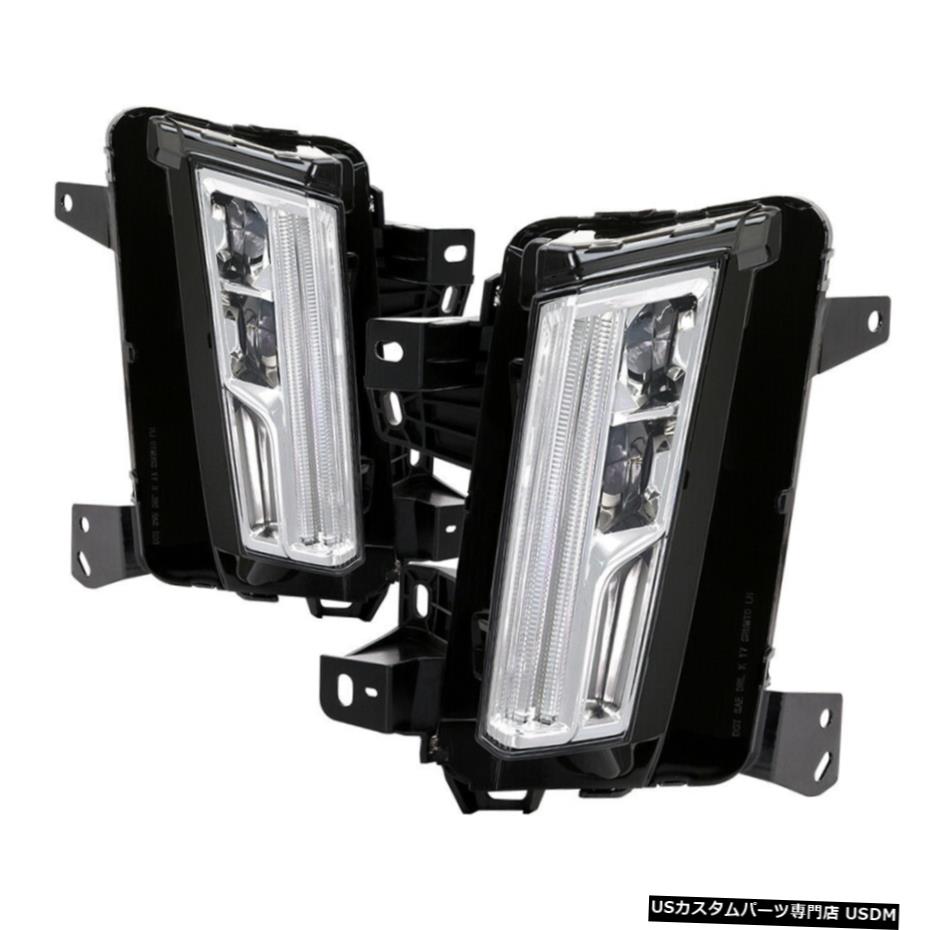 2017-2019のためのキャデラックXT5 LEDバンパーのフォグランプLEDターンシグナルランプ付き For 2017-2019 Cadillac XT5 LED Bumper Fog Lights with LED Turn Signal Lamps 【並行輸入品】