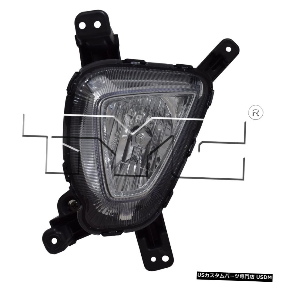 16-18キア・ソレント非スポーツ用ハロゲンフォグライトランプ右旅客 Halogen Fog Light Lamp Right Passenger for 16-18 Kia Sorento Non-Sport 【並行輸入品】