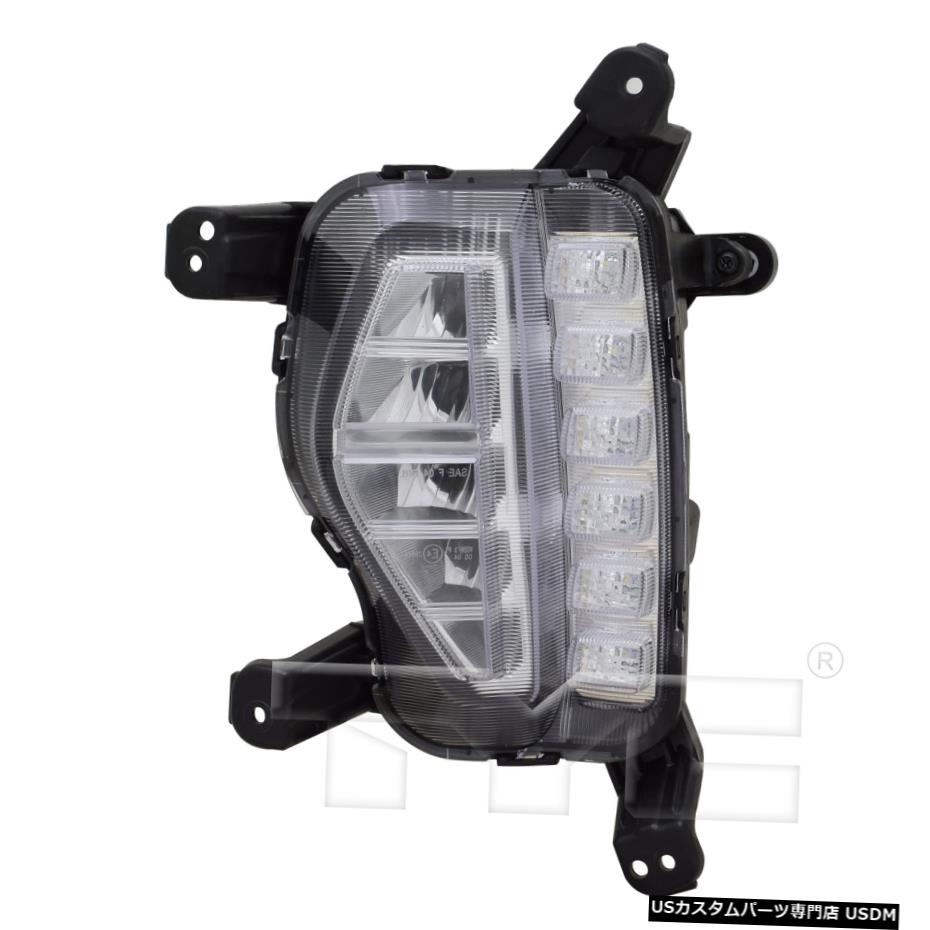 17-19ヒュンダイサンタフェのためのLED DRL霧ライトランプ左ドライバー LED DRL Fog Light Lamp Left Driver for 17-19 Hyundai Santa Fe 【並行輸入品】