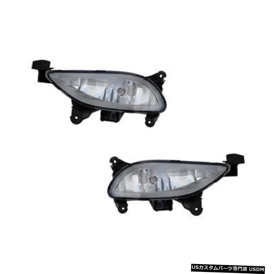 11-14ヒュンダイソナタ左＆＃038のためのフォグランプバンパーランプペアセット。正しい Fog Lights Bumper Lamps Pair Set for 11-14 Hyundai Sonata Left & Right 【並行輸入品】