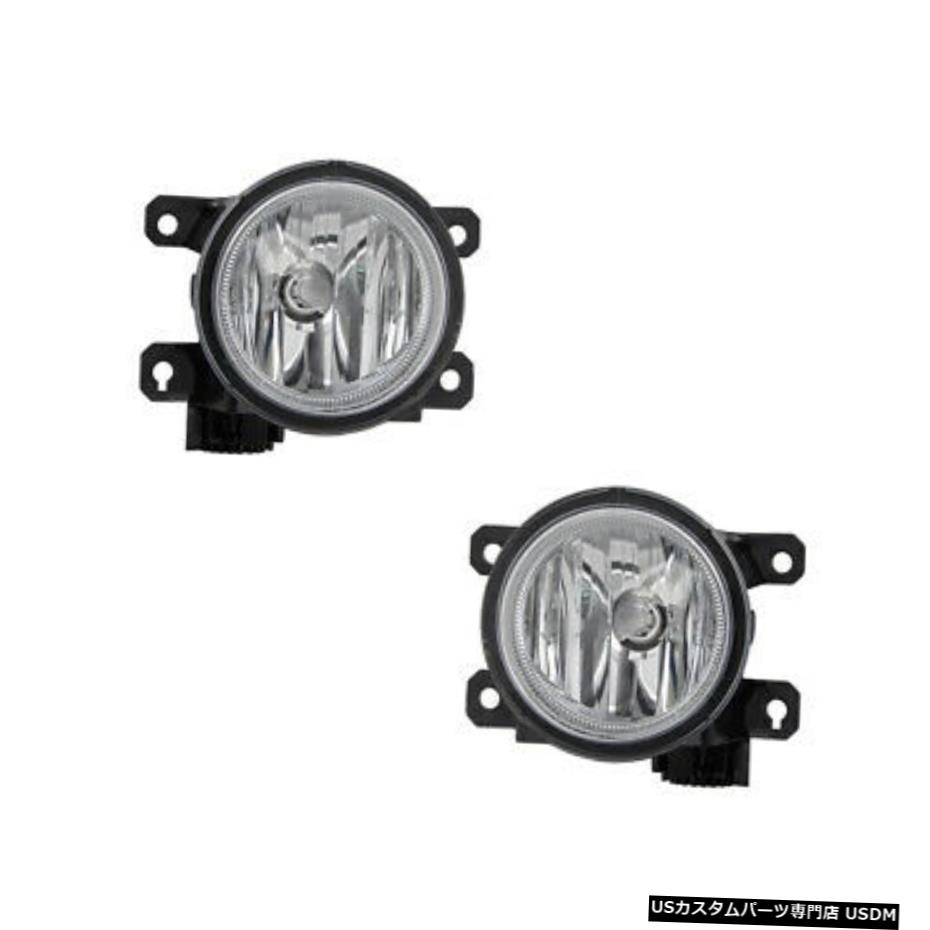 フォグランプペアセット13-15ホンダシビック用2.4L / 15-17フィット/ 18オデッセイ左＆＃038;正しい Fog Lights Pair Set for 13-15 Honda Civic 2.4L/15-17 Fit/18 Odyssey Left & Right 【並行輸入品】
