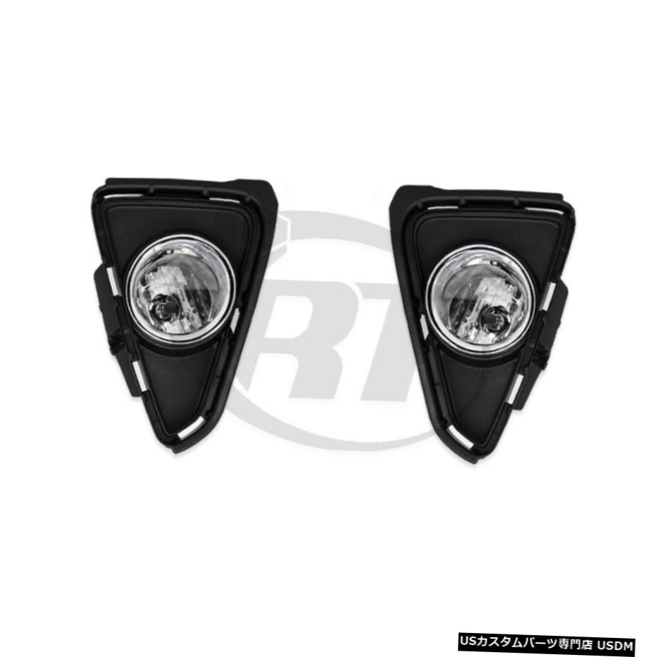 /配線＆＃038ワット16-18トヨタRAV4ペア/セットのフォグランプバンパーランプ。スイッチ＆＃038;ベゼル Fog Lights Bumper Lamps for 16-18 Toyota RAV4 Pair/Set w/Wiring & Switch & Bezel 【並行輸入品】