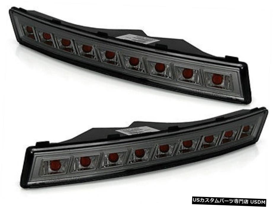 ブラックスモーク仕上げLEDフォグランプはVW PASSAT 3C 05-10のためのインジケータライトを点灯します Black smoked finish LED fog lights indicator lights for VW PASSAT 3C 05-10 【並行輸入品】