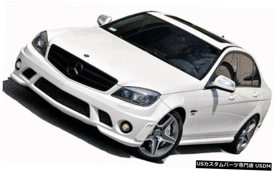 フォグランプとフロントバンパーとメルセデスC63 AMG W204のためのメッシュ Front bumper with fog lights and mesh for Mercedes C63 AMG W204 【並行輸入品】