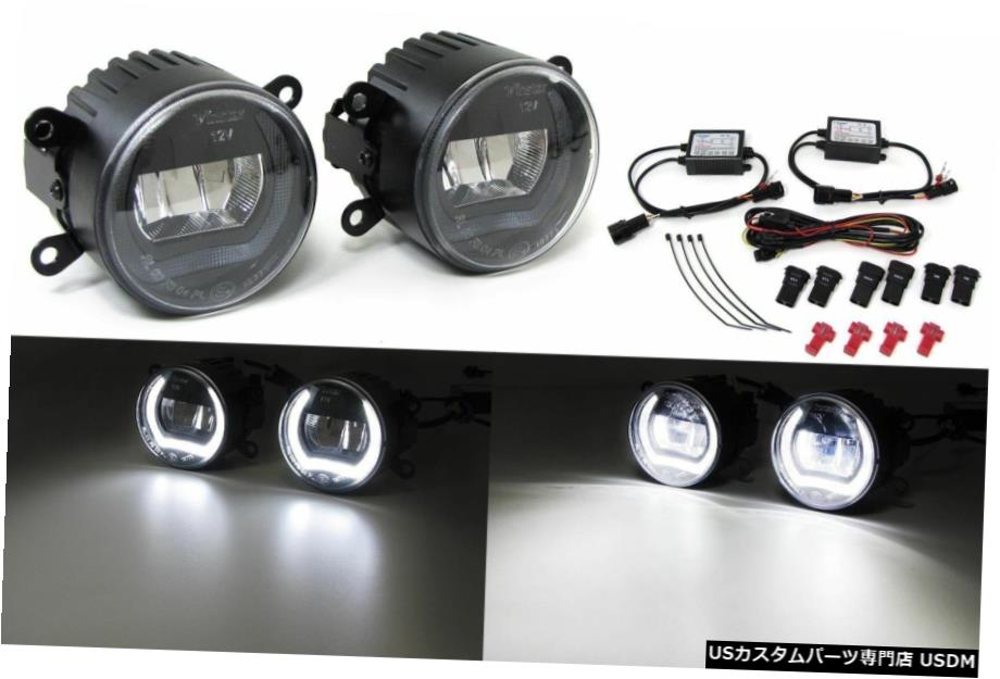 オペルAgilaでティグラBツイントップFOR LED DRL昼間との明確な仕上がりLEDフォグランプ clear finish LED fog lights with LED DRL daytime FOR Opel Agila Tigra B Twin Top 【並行輸入品】