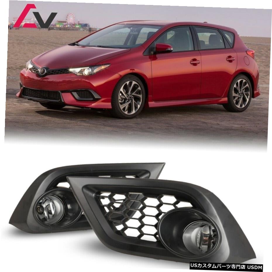 トヨタのIMクリアレンズペアOEフォグライトランプ+配線+スイッチキットDOTの電球の場合16-18 16-18 For Toyota iM Clear Lens Pair OE Fog Light Lamp+Wiring+Switch Kit DOT Bulb 【並行輸入品】