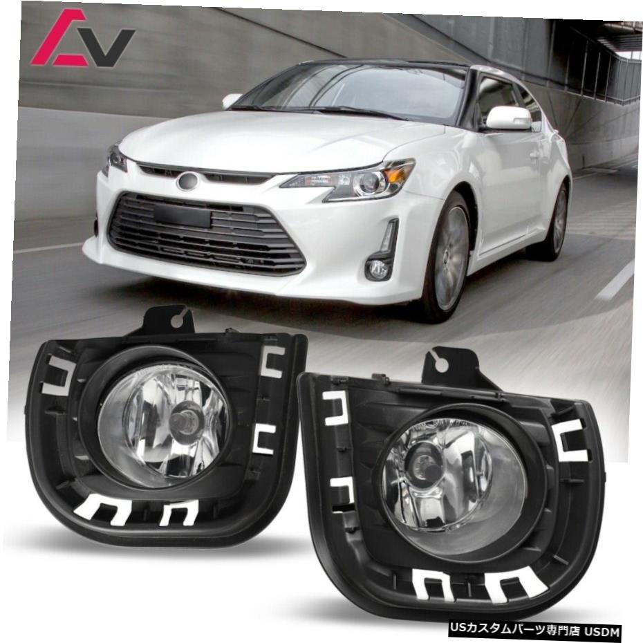 サイオンtCのクリアレンズペアバンパーOEフォグライトランプ+配線+スイッチキットのために14-16 14-16 For Scion tC Clear Lens Pair Bumper OE Fog Light Lamp+Wiring+Switch Kit 【並行輸入品】