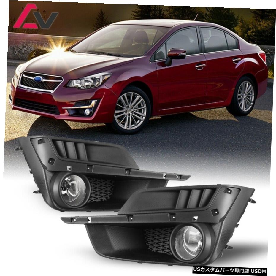 スバルインプレッサクリアレンズペアOEフォグライトランプ+配線+スイッチキットDOTのために15-16 15-16 For Subaru Impreza Clear Lens Pair OE Fog Light Lamp+Wiring+Switch Kit DOT 【並行輸入品】