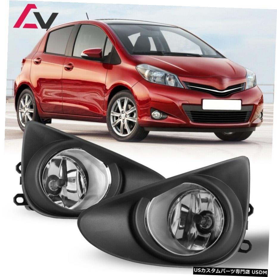 トヨタヤリスクリアレンズペアOEフォグライトランプ+配線+スイッチキットDOTのために12-14 12-14 For Toyota Yaris Clear Lens Pair OE Fog Light Lamp+Wiring+Switch Kit DOT 【並行輸入品】