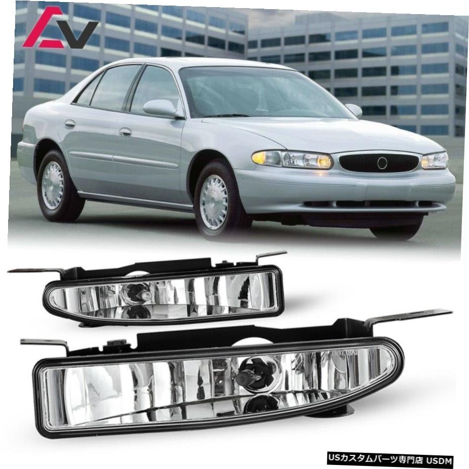 ビュイック世紀のための97から05までクリアレンズペアバンパーフォグライトランプOEの交換DOT For Buick Century 97-05 Clear Lens Pair Bumper Fog Light Lamp OE Replacement DOT 【並行輸入品】