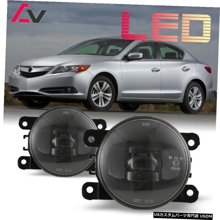 アキュラILX 13-15クリアレンズペアバンパーフォグライトランプOEの交換用LED LED For Acura ILX 13-15 Clear Lens Pair Bumper Fog Light Lamp OE Replacement 【並行輸入品】 37,323円