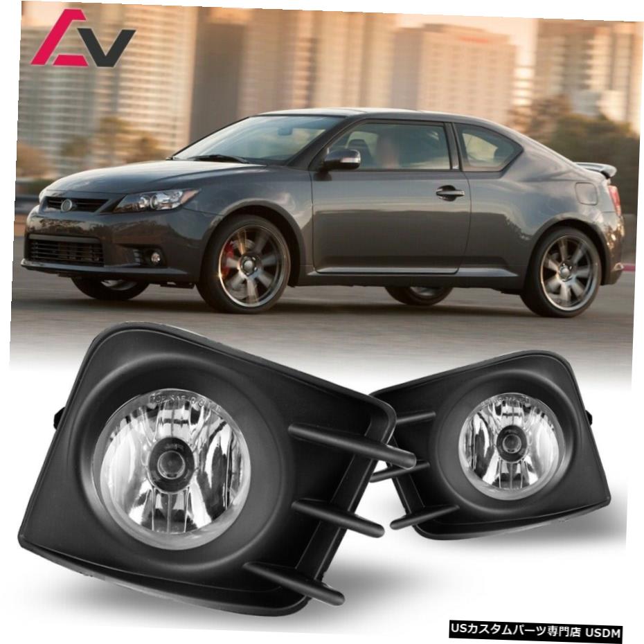 サイオンtCで11-13クリアレンズペアOEフォグライトランプ+配線+スイッチキットDOT電球用 For Scion tC 11-13 Clear Lens Pair OE Fog Light Lamp+Wiring+Switch Kit DOT Bulb 【並行輸入品】