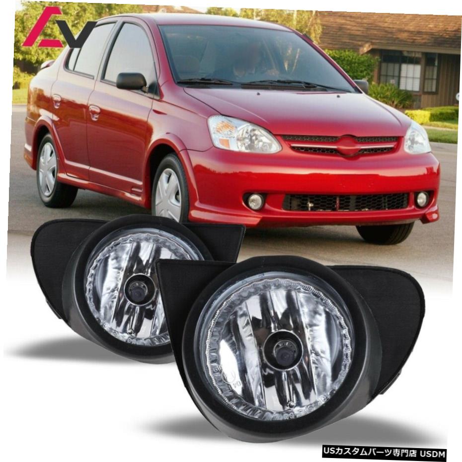 トヨタエコー03-05クリアレンズペアバンパーフォグライトランプ+配線+スイッチキット用 For Toyota Echo 03-05 Clear Lens Pair Bumper Fog Light Lamp+Wiring+Switch Kit 【並行輸入品】