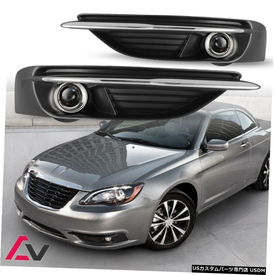 クライスラー200クリアレンズペアOEフォグライトランプ+配線+スイッチキットDOTのために11-14 11-14 For Chrysler 200 Clear Lens Pair OE Fog Light Lamp+Wiring+Switch Kit DOT 【並行輸入品】