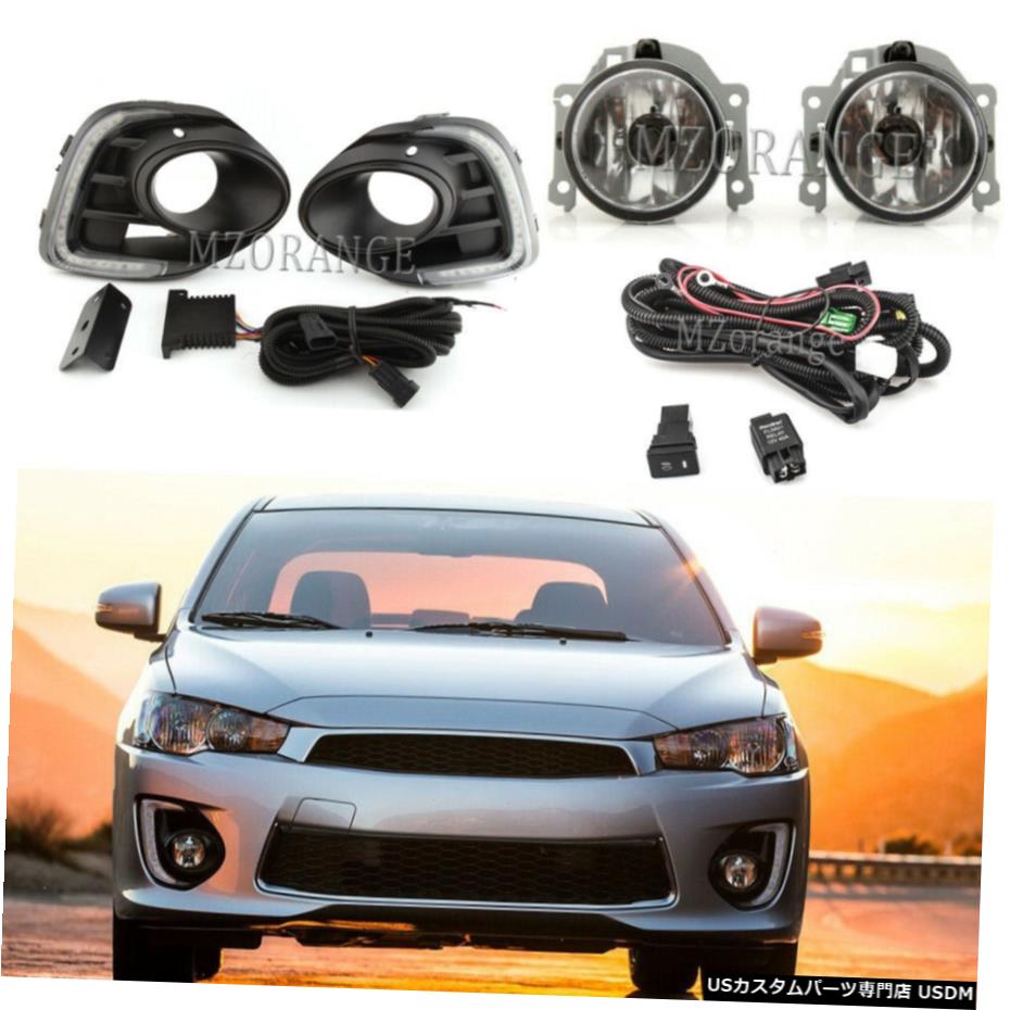 LED DRL昼間は三菱ランサー2016から18のためにライトフォグランプスイッチキットを実行します LED DRL Daytime Running Light Fog Lamp Switch Kit For Mitsubishi Lancer 2016-18 【並行輸入品】