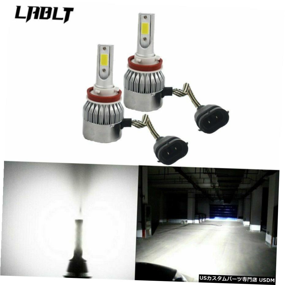 2倍H11 H9 H8 60W 6000K 7600LM LEDヘッドライトバルブキットロービームフォグランプUSA 2x H11 H9 H8 60W 6000K 7600LM LED Headlight Bulb Kit Low Beam Fog Light USA 【並行輸入品】