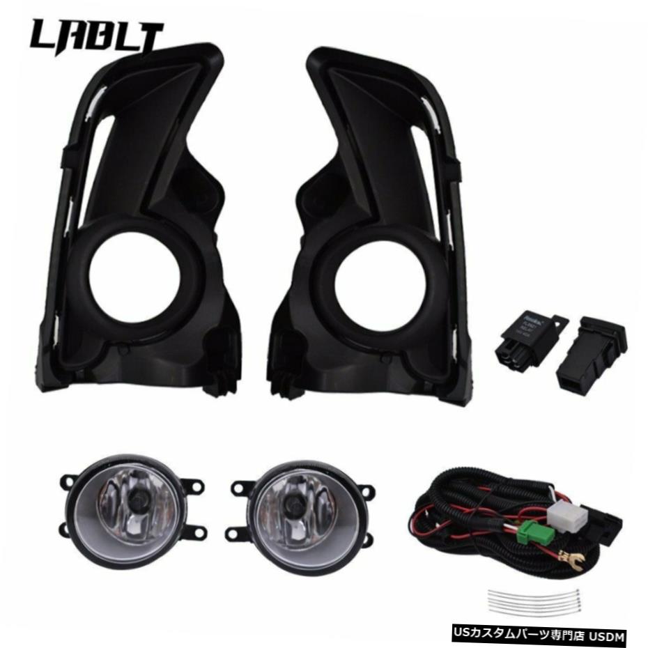トヨタハイランダーのためにクリアレンズペアOEフォグライトランプ+配線+スイッチキット17-19 Clear Lens Pair OE Fog Light Lamp+Wiring+Switch Kit 17-19 For Toyota Highlander 【並行輸入品】