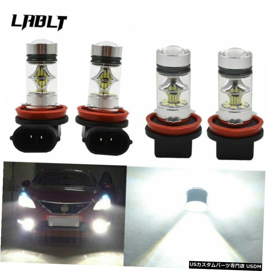 H11 H8 H9 LEDフォグ光変換キット電球ハイパワー6000K 80Wヘッドライト4本 H11 H8 H9 LED Fog Light Conversion Kit Bulbs High Power 6000K 80W Headlight 4pcs 【並行輸入品】