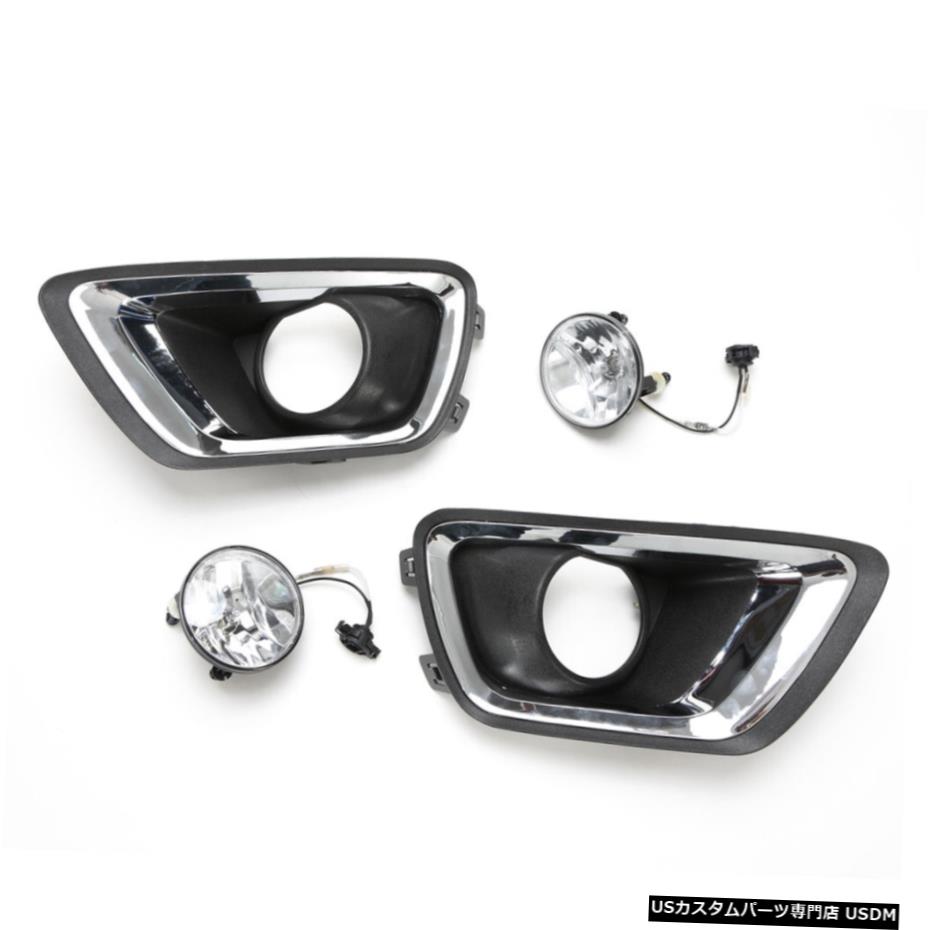 ワット/ベゼル球根2015-2018シボレーコロラドクリアレンズ駆動フォグランプキット For 2015-2018 Chevrolet Colorado Clear Lens Driving Fog Lights Kit w/Bezel Bulbs 【並行輸入品】