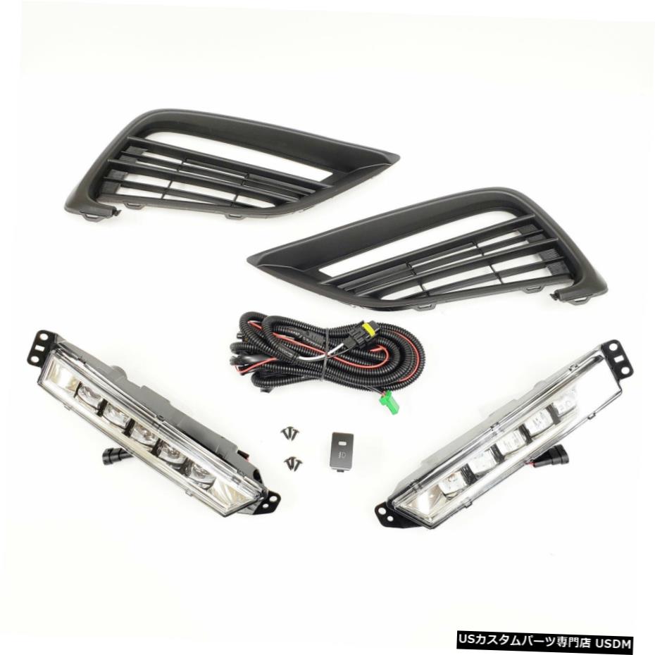 スイッチベゼルワイヤー付き19-20ホンダインサイトハイブリッドクリアLEDフォグランプキット For 19-20 Honda Insight Hybrid Clear LED Fog Light Kit with Switch Bezel Wire 【並行輸入品】