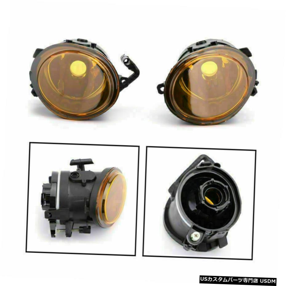 ペアの交換イエローレンズのフォグランプランプは、2001年から2006年BMW E46 M3 4ドアに適合します Pair Replacement Yellow Lens Fog Lights Lamps Fits 2001-2006 BMW E46 M3 4 Door 【並行輸入品】