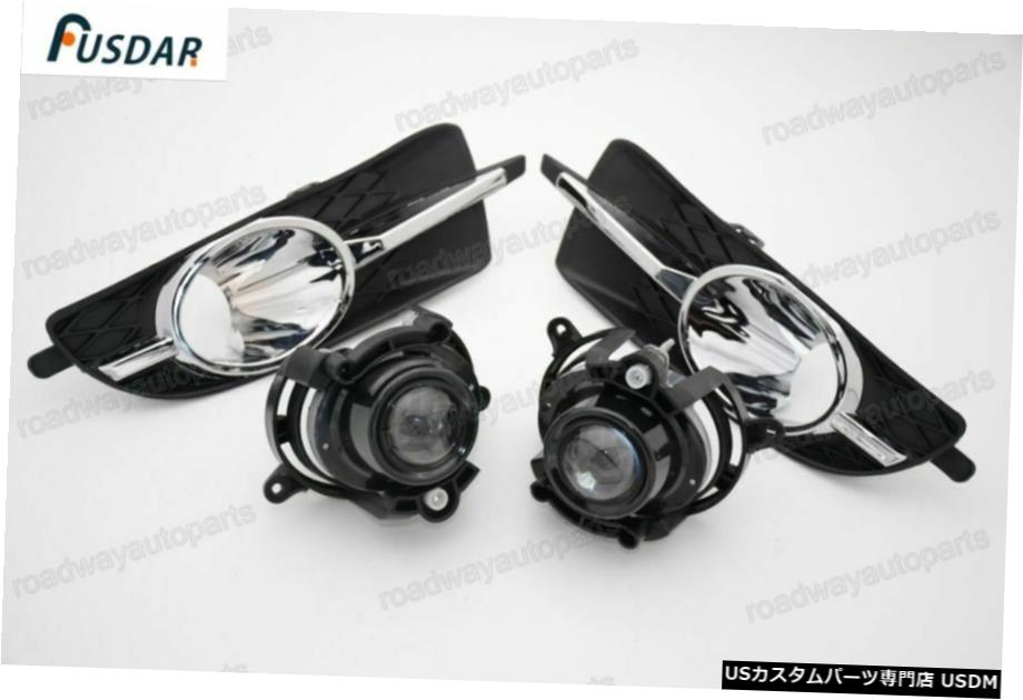 ビュイックラクロス2010-2013用4本/セットフロントバンパーフォグライトランプ+ベゼル 4Pcs/Set Front Bumper Fog Light Lamps + Bezels for Buick Lacrosse 2010-2013 【並行輸入品】