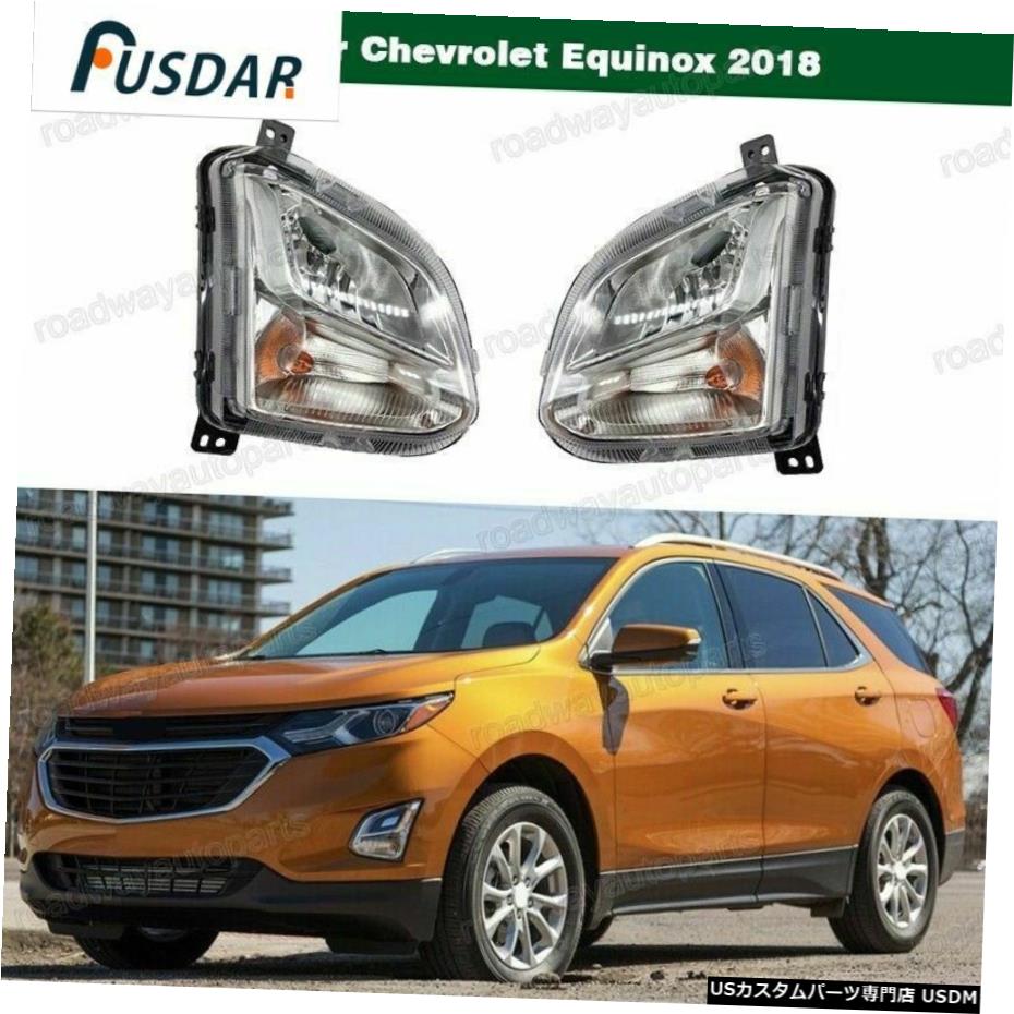 シボレーエクイノックス2018-2020のためのクリアレンズフロントバンパーフォグライトランプ Clear Lens Front Bumper Fog Light Lamps for Chevrolet Equinox 2018-2020 【並行輸入品】