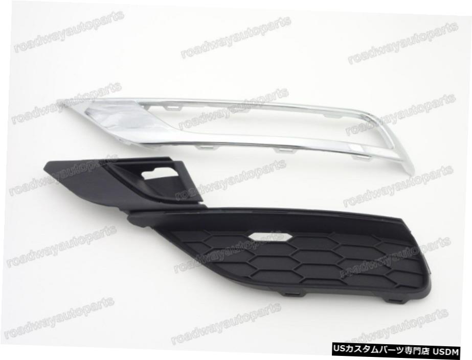 左フォグライトランプカバーのw /ホンダCRV CRV英国2015-2016用クロームトリムベゼル Left Fog Light Lamp Cover w/Chrome Trim Bezel for Honda CRV CR-V UK 2015-2016 【並行輸入品】