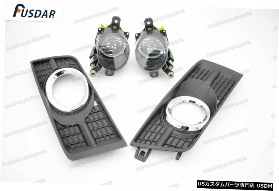 /カバーWフォグランプランプベゼルの球根のためにキャデラックSRX 2010-2015 Fog Lights Lamps w/ Covers Bezel Bulbs For Cadillac SRX 2010-2015 【並行輸入品】