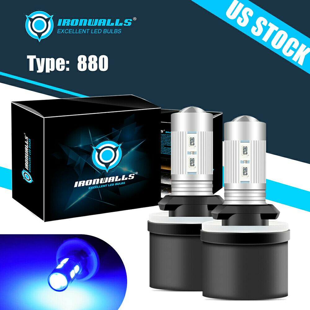 IRONWALLS 880 LEDフォグ電球アイスブルースーパーブライトDRLドライビングランプパワー IRONWALLS 880 LED Fog Light Bulbs Ice Blue Super Bright DRL Driving Lamps Power 【並行輸入品】