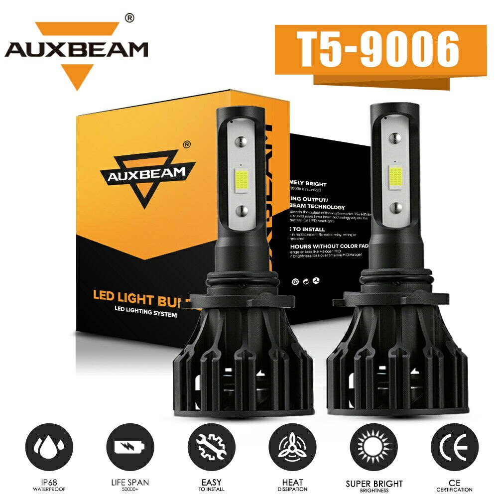 新着 ライト ランプ Auxbeam Bright 6000lm 60w Replace Beam Low Bulbs Headlight Led 9006 Series T5 Auxbeam 6000lm明るいを交換してください T5シリーズ9006個のledヘッドライト球根ロービーム60w Www Suriagrofresh Com