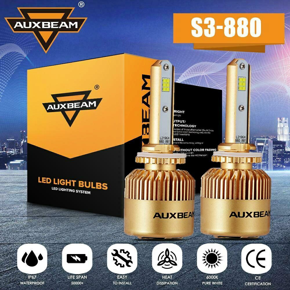 AUXBEAM S3 880 LEDヘッドライト電球HIDキットターボビーム72W 6500Kハイ/ローフォグランプ AUXBEAM S3 880 LED Headlight Bulbs HID Kit Turbo Beam 72W 6500K Hi/Low Fog Light 【並行輸入品】