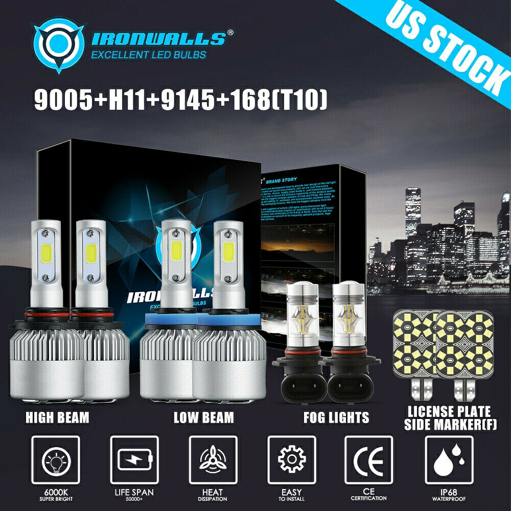 9005 H11 9145 3157個のLEDヘッドライトターンシグナルマーカー球根フォードF-150 15から2020 9005 H11 9145 3157 LED Headlight Turn Signal Marker Bulbs for Ford F-150 15-2020 【並行輸入品】