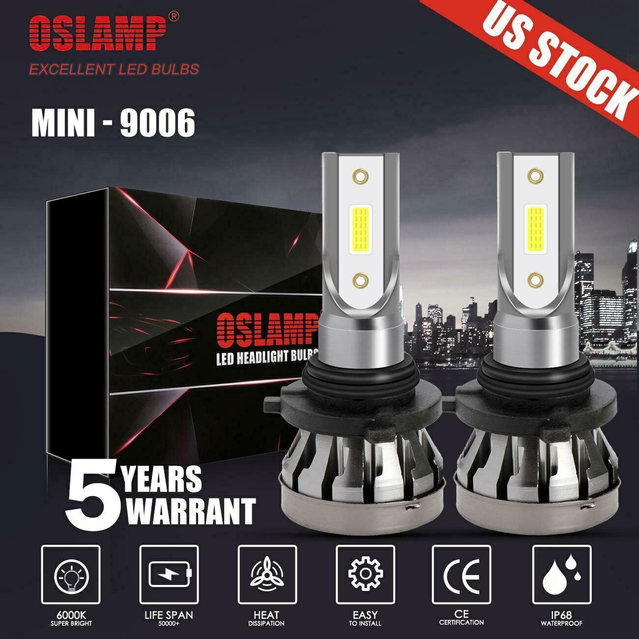 ジープグランドチェロキー司令官2006-2008 2009 2010のための2倍のLEDヘッドライトロービーム 2x LED Headlight Low Beam for Jeep Grand Cherokee Commander 2006-2008 2009 2010 【並行輸入品】