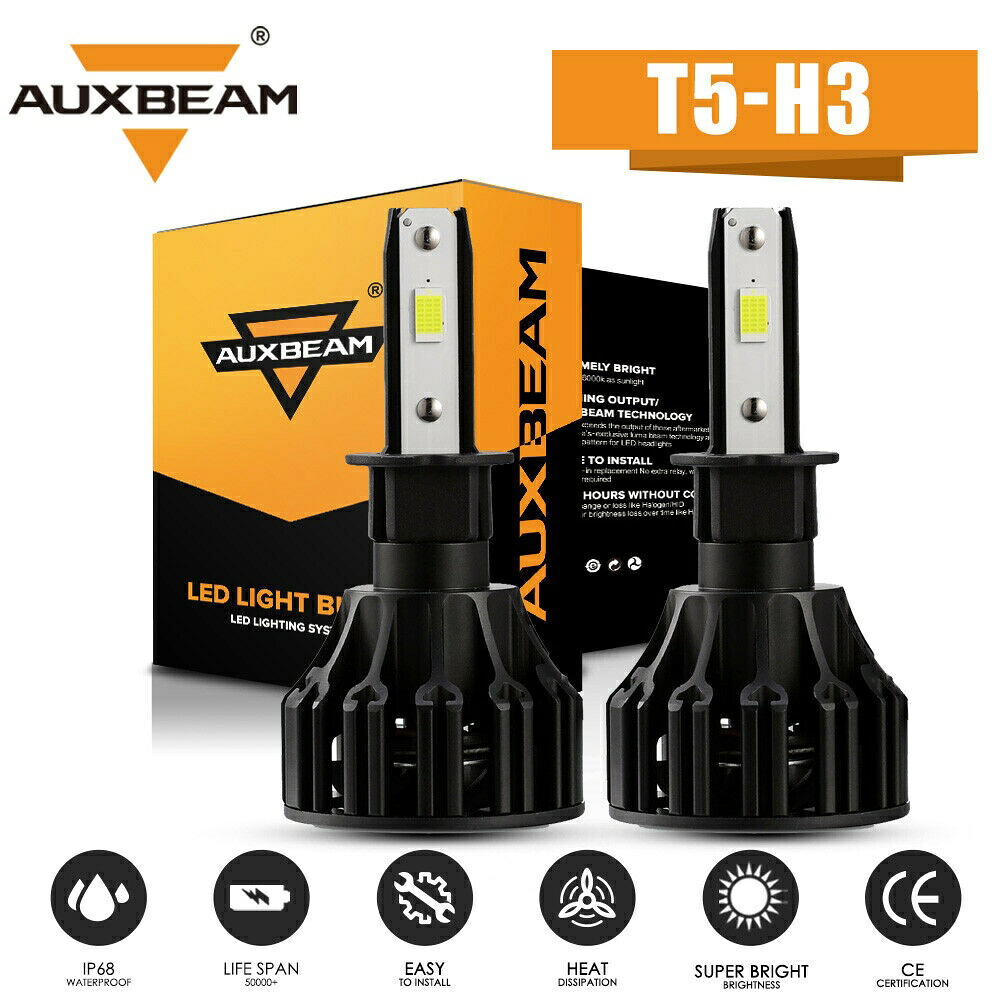 AUXBEAM H3 6000KホワイトハイパワーLEDフォグランプドライビング電球Foglightキット AUXBEAM H3 6000K White High Power LED Fog Light Driving Bulbs Foglight Kit 【並行輸入品】