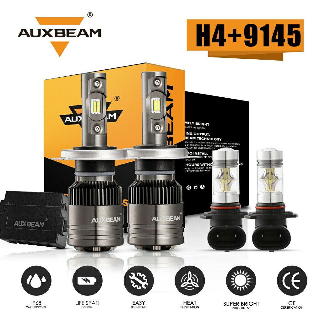 車用品 バイク用品 車用品 車用品 Led ライト ランプ Low 9003 フォグランプ デイランプ Auxbeam 9003 9145 パーツ 9145 Canバスデコーダledヘッドライトフォグ電球高いロービームキット Auxbeam Canbus Decoder Led Headlight Fog Light Bulbs High Low Beam